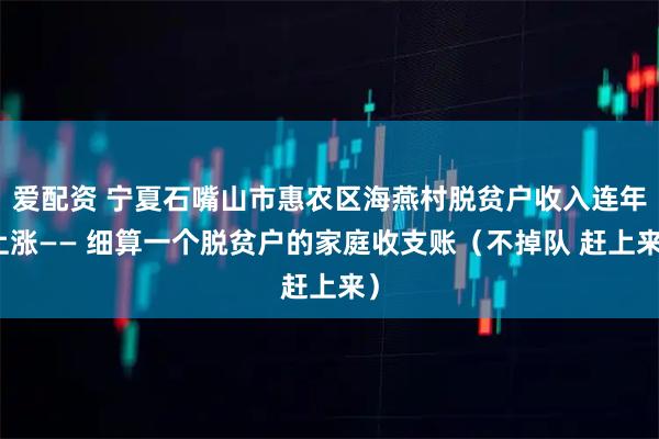 爱配资 宁夏石嘴山市惠农区海燕村脱贫户收入连年上涨—— 细算一个脱贫户的家庭收支账（不掉队 赶上来）